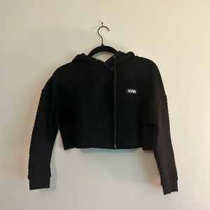 Barstool Sports VIVA Cropped Quilted Hoodie